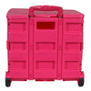 Collapsible Plastic Rolling Craft Cart, Pink